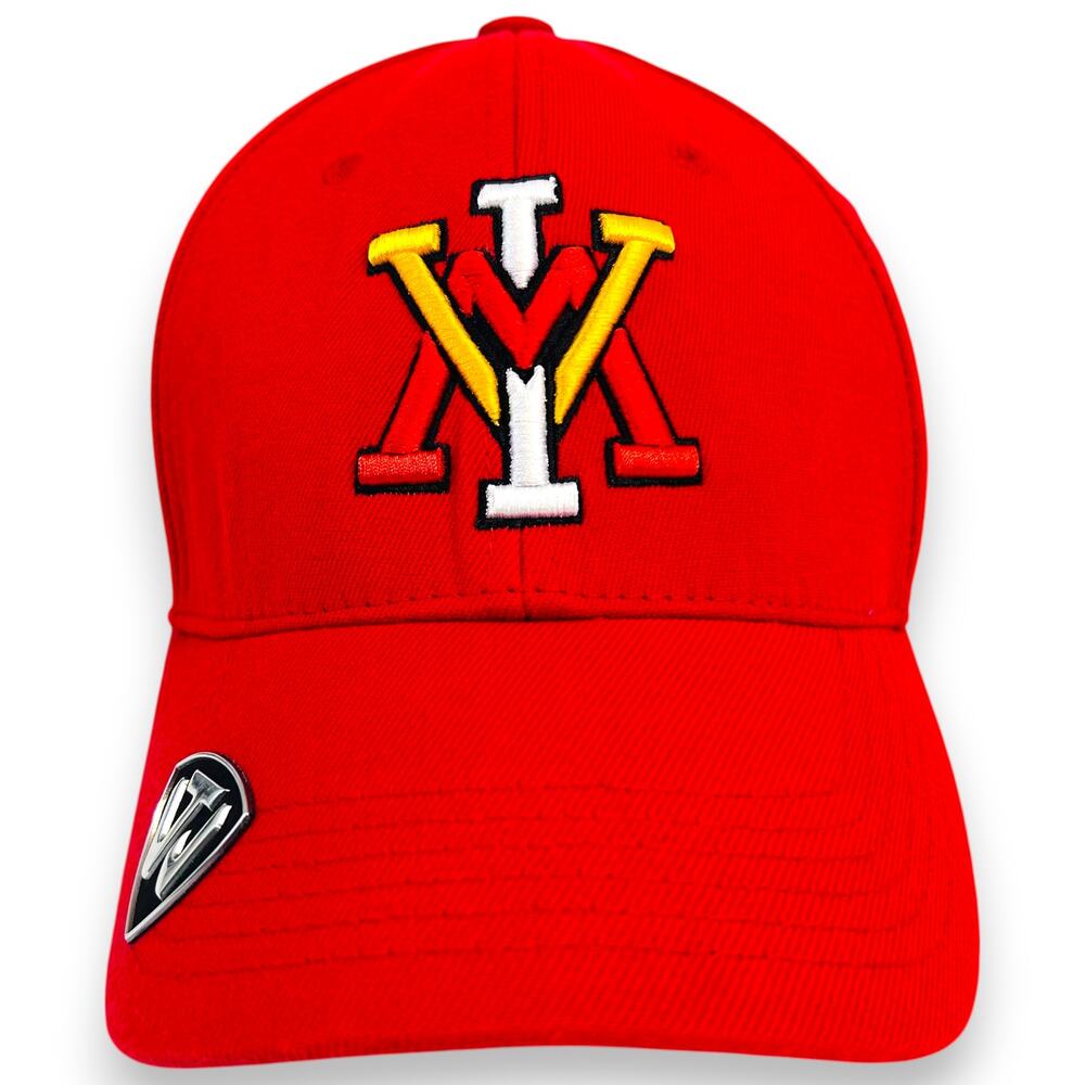Top of the World Red Baseball Cap with Yellow and White Logo